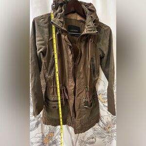 ZARA Jacket Womens Size XS Olive Green Utility Jacket